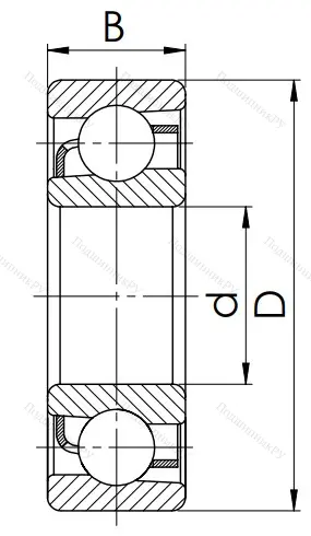 Радиально-упорный шариковый подшипник 46118 Л (7018 АСМ) в Череповце