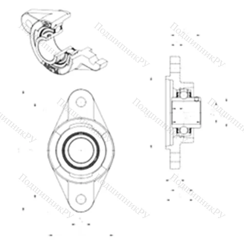 Подшипниковый узел шариковый радиальный