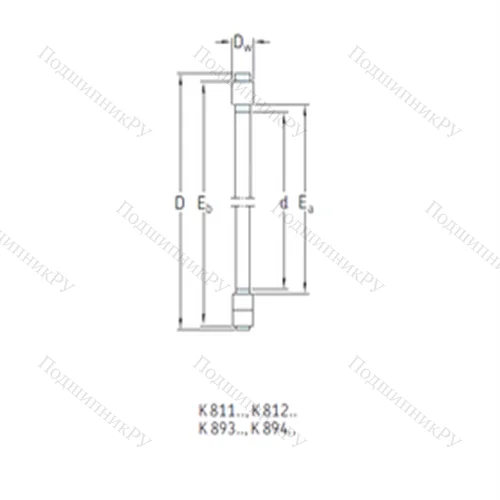Подшипник роликовый упорный K 81144M от производителя  SKF
