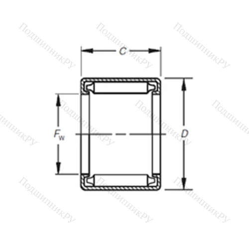 Подшипник игольчатый радиальный B-2120