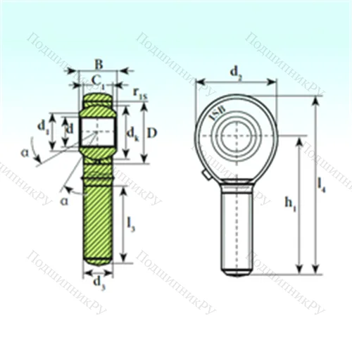 Подшипник скольжения сферический TSM 14