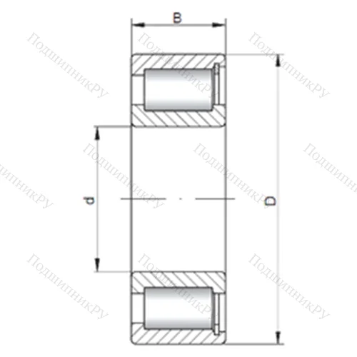 Подшипник роликовый радиальный NCF 2936 V от производителя  CX
