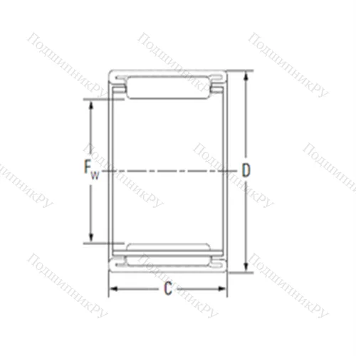 Подшипник игольчатый радиальный BTM 4530 от производителя  KOYO Подшипник игольчатый радиальный BTM 4530 от производителя  KOYO