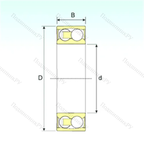 Подшипник шариковый радиальный самоцентрирующийся 2201-2RSTN 9