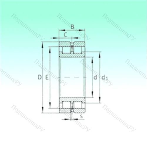 Подшипник роликовый радиальный SL 024932 от производителя  NBS