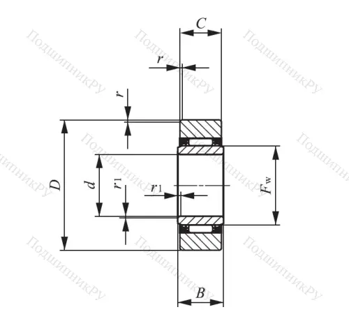 Опорный ролик  NAST 25 в Череповце