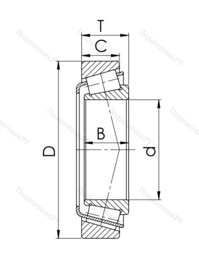 Конический роликовый подшипник 7526 (32226) JNLNJOQ6X1 в Череповце
