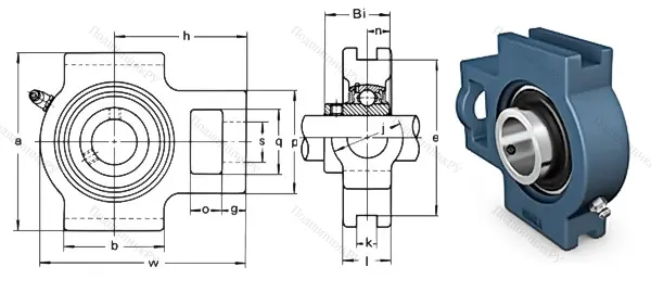 Подшипниковый узел UCT 218