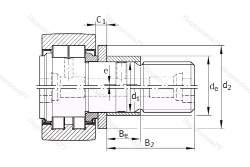 Подшипник PWKRE 35 2RS от производителя  INA