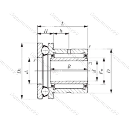 Подшипник комбинированный NAXI 5040