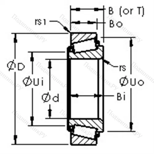 Подшипники роликовые конические, дюймовая серия M 12649/M 12610 от производителя  AST