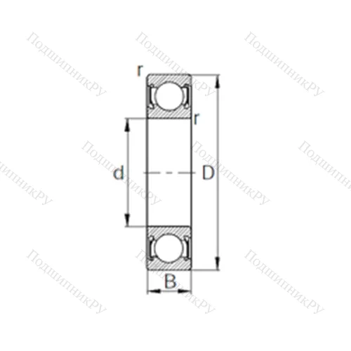 Подшипник шариковый радиальный 10-3022 от производителя  CYSD