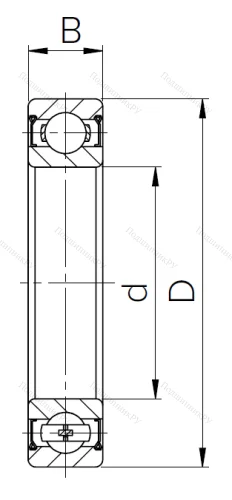 Шариковый однорядный подшипник 80204 (6204 ZZ) в Череповце