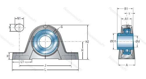 Подшипниковый узел UCPE 208 в Череповце