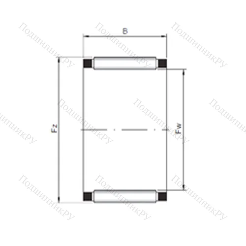 Подшипник игольчатый радиальный K 15x19x24