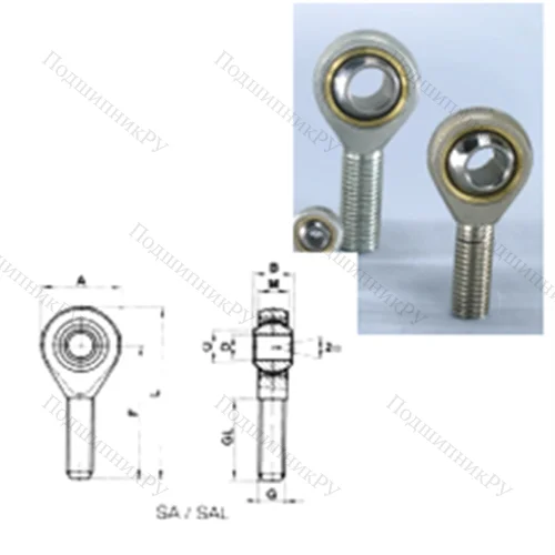Подшипник скольжения сферический SAL 20T/K от производителя  CRAFT