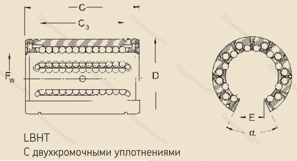 Подшипник LBHT 30 A 2LS в Череповце