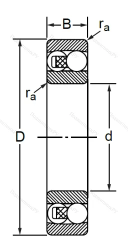 Двухрядный шариковый подшипник 1501 2RS (2201 2RS) в Череповце Двухрядный шариковый подшипник 1501 2RS (2201 2RS) в Череповце