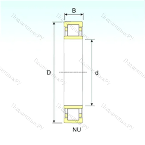 Подшипник роликовый радиальный NU 29/850 от производителя  ISB