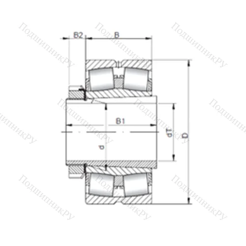 Подшипник роликовый радиальный самоцентрирующийся 22208 KCW 33+H 308 от производителя  CX