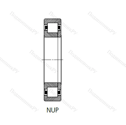 Цилиндрический роликовый подшипник 692409 (NUP 409 N) в Череповце