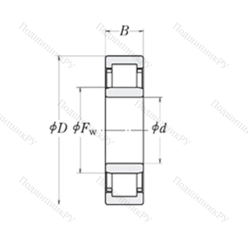 Подшипник роликовый радиальный MMRJ 6.1/2