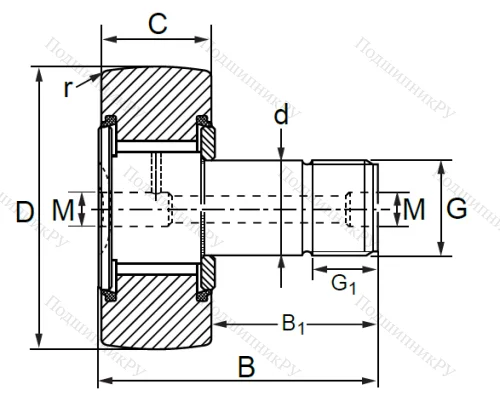 Опорный ролик  KRV 26 PPSK в Череповце