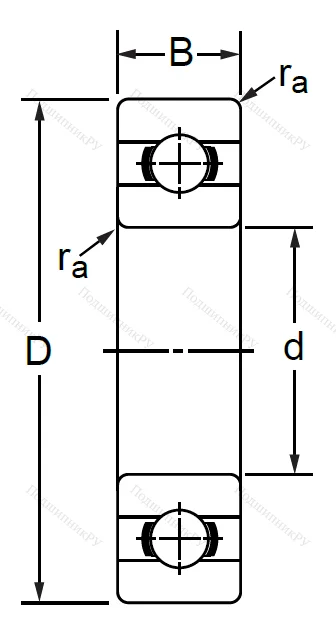Дюймовый шариковый подшипник RMS 9 (MJ 1-1/8) в Череповце