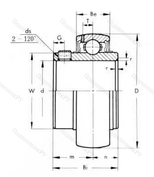 Корпусный подшипник UC 202 (ASAHI) в Череповце