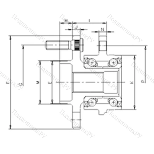 Подшипник шариковый радиально-упорный IJ 113001