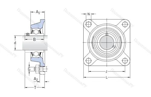 Подшипниковый узел FY 30 TF в Череповце