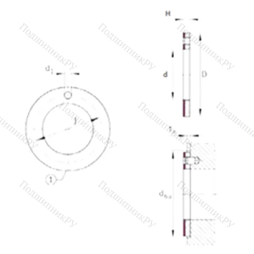 Подшипник скольжения EGW 42-E 40