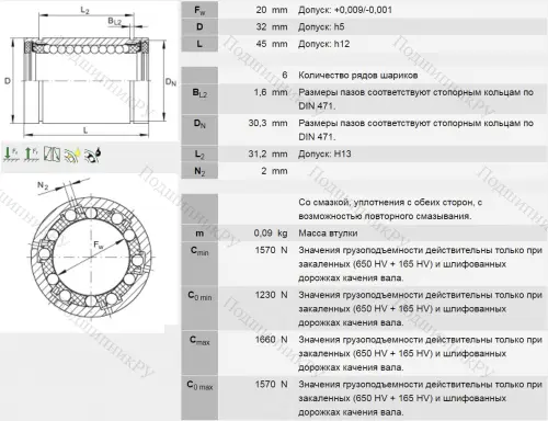 Подшипник KB 20 PP AS в Череповце