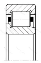 Подшипник  42310 (NJ 310) размер 50x110x27