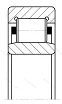 Подшипник  32432 (NU 432) размер 160x400x88