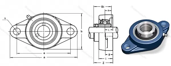 Подшипниковый узел UCFL 216