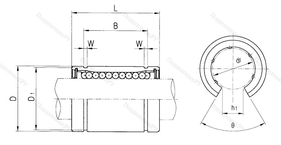 Подшипник LM 60 UU OP в Череповце