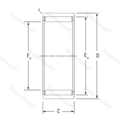 Подшипник игольчатый радиальный RNAO 85X 105X 30