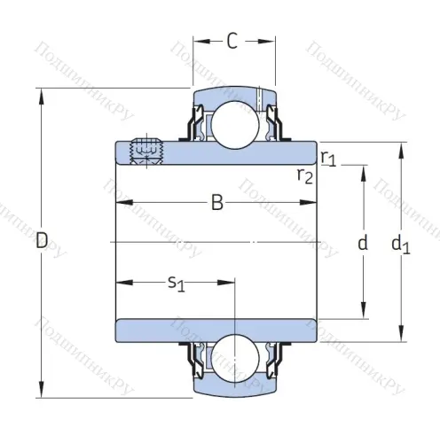 Корпусный подшипник YAR 204-2F в Череповце