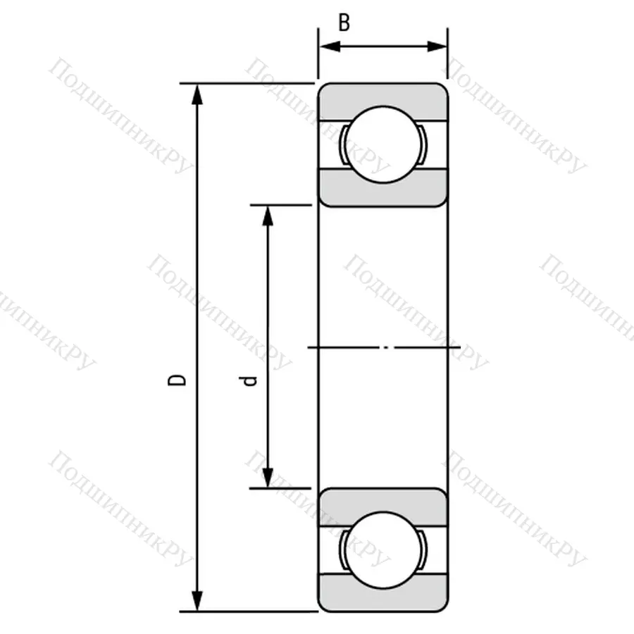 Подшипник  33 (633) размер 3x13x5