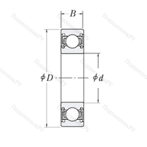 Подшипник шариковый радиальный MJ 1.3/8-2RS от производителя  RHP