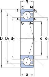 Подшипник 7008 CDTP/P 4B в Череповце
