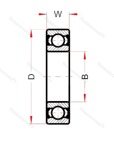 Высокотемпературный подшипник 6004 BHTS ZZ C 4 200° от производителя  SNB