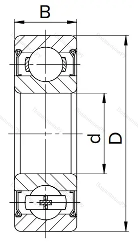 Шариковый однорядный подшипник 80101 (6001 ZZ) в Череповце