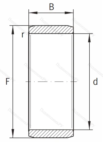 Игольчатый подшипник внутреннее кольцо IR 28x32x20 от производителя  INA Игольчатый подшипник внутреннее кольцо IR 28x32x20 от производителя  INA