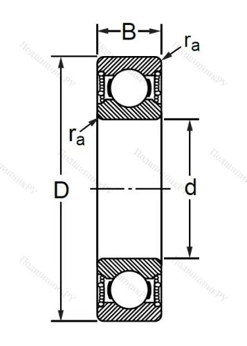 Шариковый однорядный подшипник 76-180102 (6002 2RSC 3) в Череповце