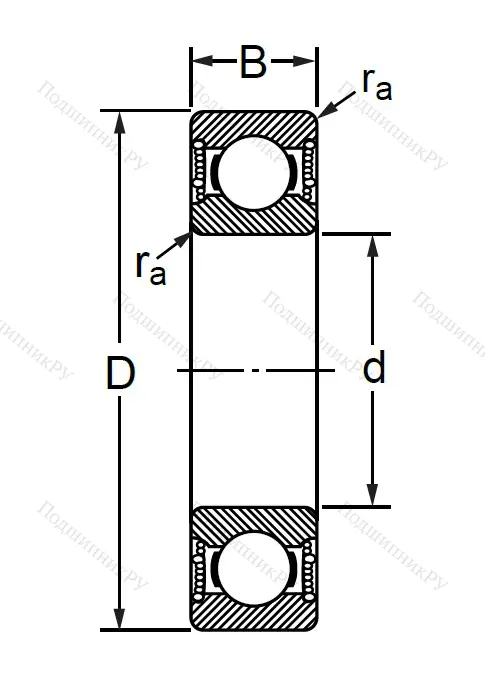 Шариковый однорядный подшипник 76-180302 (6302 2RSC 3) в Череповце