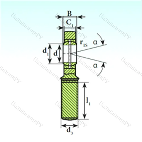 Подшипник скольжения сферический SA 15 ES 2RS