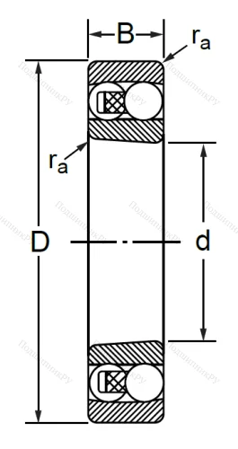 Двухрядный шариковый подшипник 1214 K в Череповце