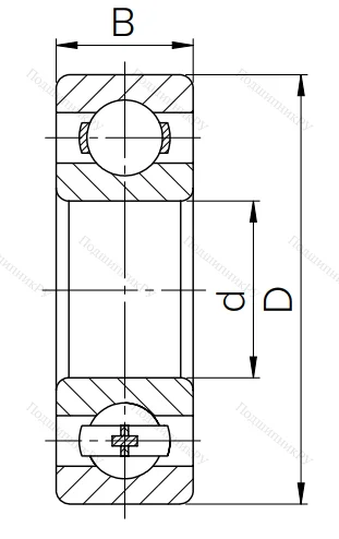 Шариковый однорядный подшипник 124 (6024) в Череповце